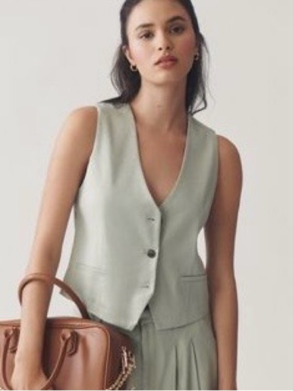 Maeve linen vest